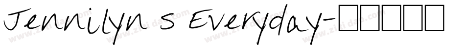 Jennilyn s Everyday字体转换